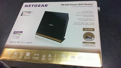 Netgear R6300 Black Wireless Lan Ports Dual Band Gigabit Smart Wi-Fi Router • $14.95