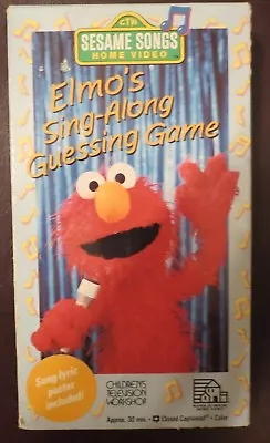 CTW ~ SESAME SONGS ~ELMO'S SING-ALONG GUESSING GAME ~ VHS ~ No Poster • $57.23