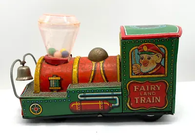 Vintage Tin Toy Fairy Land Train 482 Modern Toys Friction Toy Litho Japan • $35