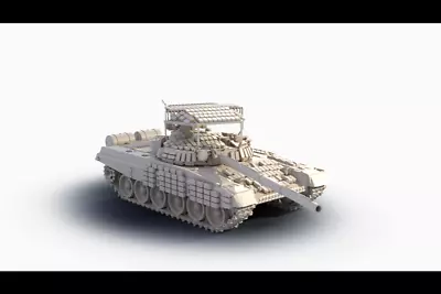 1/72 Cold War Soviet  T-72B Main Battle Tank 1985  Kit Model (3D Printed) • $24.98