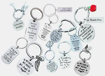 Personalised Gift Car Keyring Valentines Gifts Mum Sister Daughter Friend Chain • £3.99