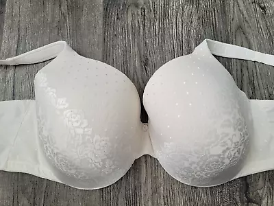 Soma Size 44DD Stunning Support No Show Minimizer Lace Overlay Bra 79984 White • $10