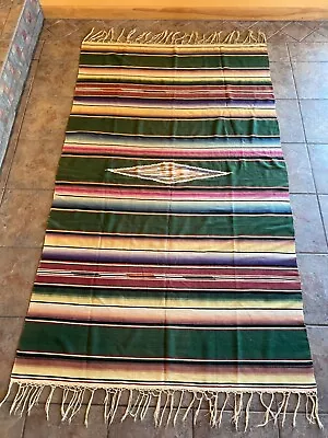 Vintage Mexican Serape Blanket Purchased In 1952 • $55