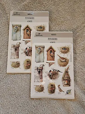 Lot Of 2 Vintage 1994 Marjolein Bastin Hallmark Bird Stickers SEALED  • $12.12
