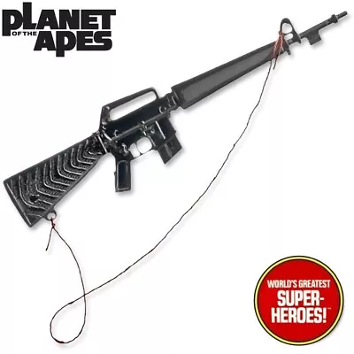 Mego POTA Planet Of The Apes Black Rifle M-16 Gun For 8” Action Figure • $7.99