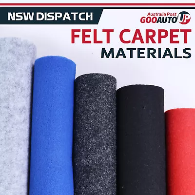 Automotive Grade Felt Fabric Carpet Underfelt Van Lining Marine Deck Restoration • $75.31