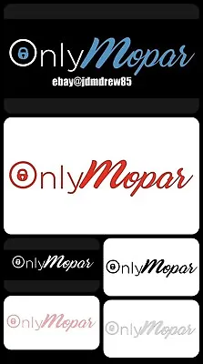 $12.99 • Buy Only Mopar High Quality Sticker Decal Multicolor Mopar Dodge Charger Challenger