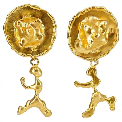 Jean Mahie 22k Gold Convertible Earrings • $7950