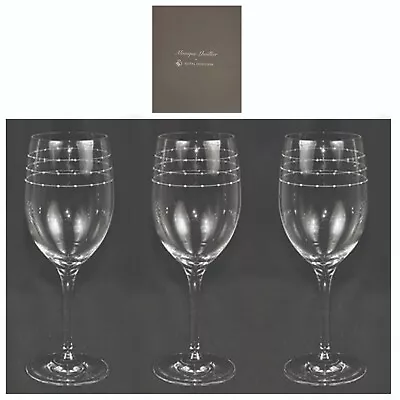 Royal Doulton Monique Lhuillier Boxed 2 Crystal Cimlet Glasses + Bonus 3rd BNIB  • $79.99