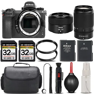 Nikon Z7 II +50-250mm F/4.5-6.3 Lens + 28mm F/2.8 Lens + Handbag -SAVE BIG KIT • $2870.99