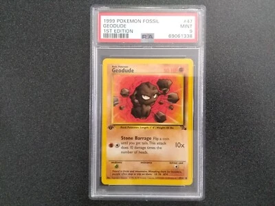 $0.01 • Buy Pokemon WOTC Fossil Geodude 1st Edition 47/62 PSA 9 MINT!