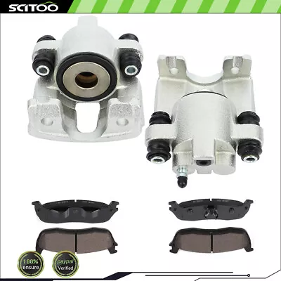 For 99-03 Ford F-150 Rear Brake Calipers W/ Bracket Ceramic Pad Accessories Kit • $82.64