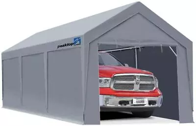 Peaktop Outdoor 10'x20' Heavy Duty Garage Shed Car Shelter Carport Canopy Shade • $299.99