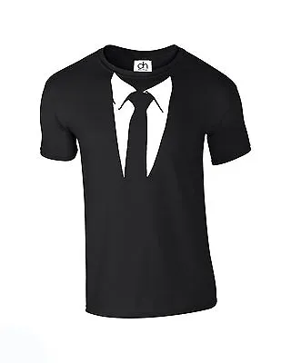 £6.50 • Buy Suit And Tie TUXEDO AMAZING T SHIRT Funny GIFT Stag Fancy Dress (TIE,TSHIRT)