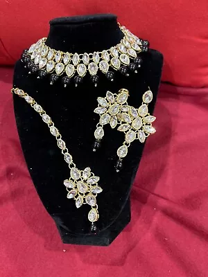 Indian Pakistani Fashionable Choker Necklace Set For Women And Girls • $45