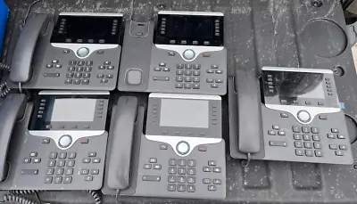 $49.99 • Buy Lot Of 5 Cisco CP-8851 Unified VoIP IP Business Office Phone Color CP-8851-K9