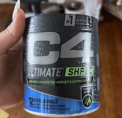 C4 Cellucor Ultimate SHRED Pre-Workout Icy Blue Razz - 12 Servings • $18