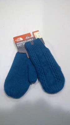 $29.99 • Buy NWT The North Face Women's Cable Knit Mittens, Juniper Teal Blue Size: L/XL