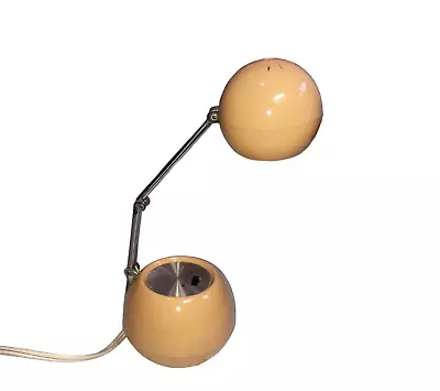 Vintage Windsor Folding Beige MCM Desk Lamp High Low Adjustable Works 12  • $49.75