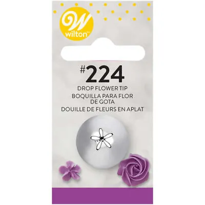 £6.28 • Buy Wilton Drop Flower Nozzle Tip #224 Piping Buttercream Frosting Flowers Cupcakes