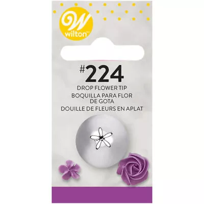 £6.28 • Buy Wilton Drop Flower Nozzle Tip #224 Piping Buttercream Frosting Flowers Cupcakes