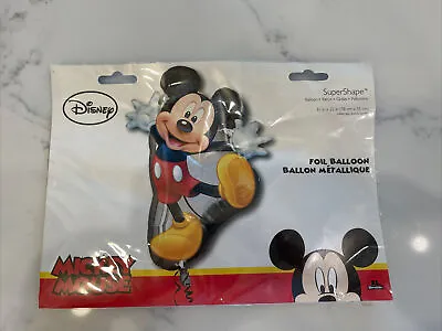 Mickey Mouse 31 In X 22 In SuperShape Foil Balloon Party Disney Birthday • $10