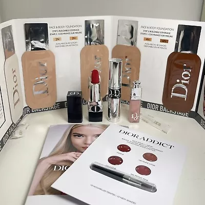 Dior MINI Makeup Sample: Rouge Dior 999 Dior Addict 001 DiorShow Mascara & Mor • $29.99