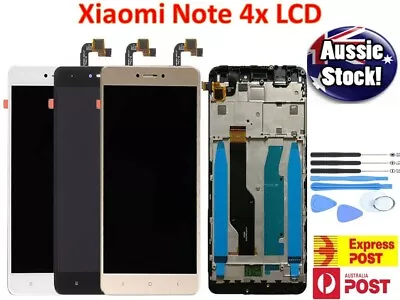 For Xiaomi Redmi Note 4X LCD Display Glass Touch Screen Digitizer + Frame + Tool • $44.42