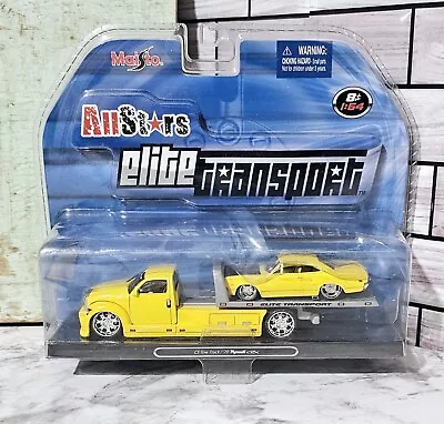 Maisto All Stars Elite Transport YELLOW CS Tow Truck And '70 Plymouth GTX New • $21.95