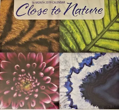 2019 Wall Calendar - Close To Nature -16 Month-12x22 Inches Brand New W • $1.50