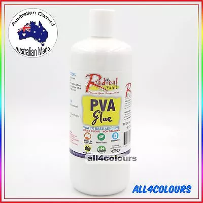 $17.99 • Buy 500ML OZ Made NON TOXIC PVA Glue Washable Adhesive For SLIME Non Staining
