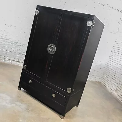 Late 20th Century Asian Style Baker Milling Road Entertainment Storage Cabinet • $4295