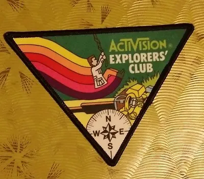 ~ Atari Video Game Vintage 80's Activision Patch - 2600 Pitfall Explorers Club ~ • $62.95