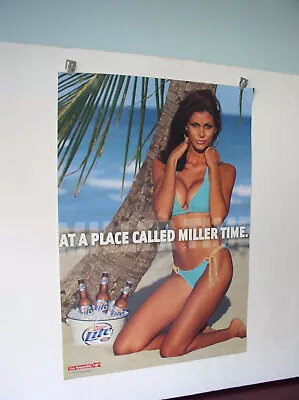2003 Miller Lite At A Place Called Miller Time  Beer Poster N O S • $15