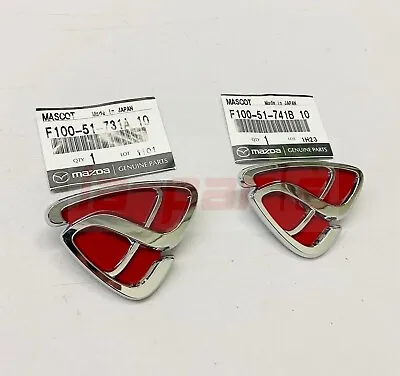 Jdm Genuine For Mazda Rx7 Rx-7 Rx8 Front & Rear Efini Red Emblem Badge Set • $185