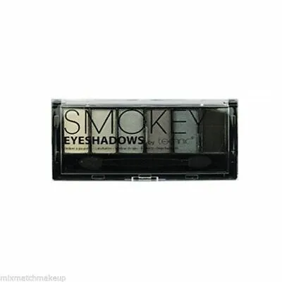 Technic Smokey 6 Shade Eye Shadow Palette - White Silver Greys To Black • £2.69