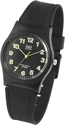 Q&Q Watch By Citizen VP34J010Y Unisex Analog Watch With Black Rubber Strap • £14