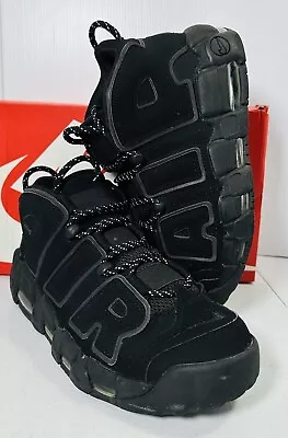 Nike Air More Uptempo Triple Black Mens Size 8.5 414962-004 • $160