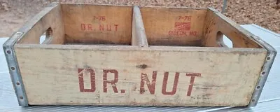 Vintage Dr. Nut  Red Letters Soda Wooden Crate 7-1976 Size 18x12x5 • £48.20