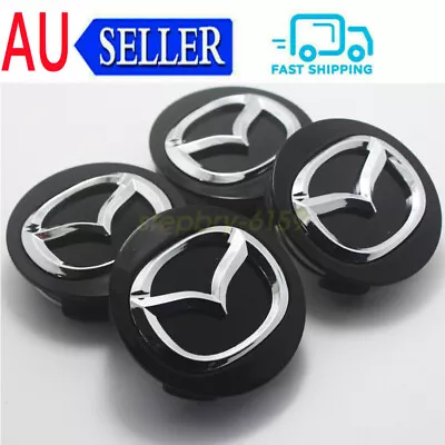 4x Car Wheel Rim Center Covers Hub Caps Emblems Badges Auto Styling For Mazda AU • $25.99