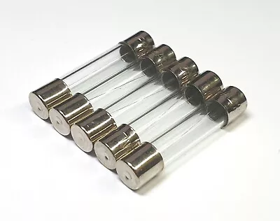 Glass Fuse 5 Pack - 250V 6x30mm - Choose From Available Values - Free UK P&P • £2.69