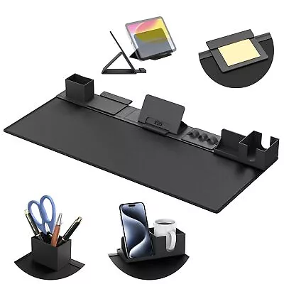 Desk Pad And Organizer Set 6 In 1 Mouse Mat With Magnetic Desktop Storage Ac... • $44.17