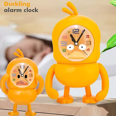 Cute Duckling Alarm Clock Kids Bedside Clock With LED Night Light And Piggy Bank • $22.83