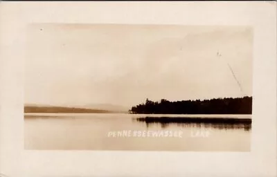 Pennesseewassee Lake NORWAY Maine Real Photo Postcard • $5