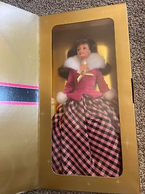 NEW 1996 Mattel Winter Rhapsody Barbie Doll AVON Exclusive Brunette 16873 • $15.99