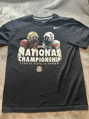 2014 National Championship Florida State Vs. Auburn  - Nike T Shirt  Size Large • $16.99