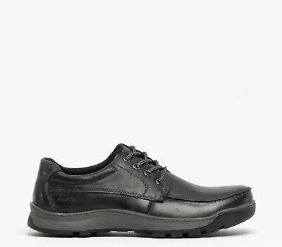 Hush Puppies TUCKER Mens Leather Casual Smart Daily Wear Low Top Lace Up Shoes • £41