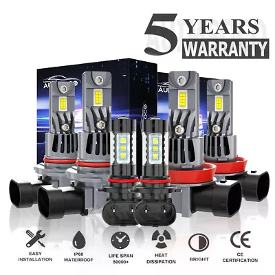 For Mazda CX-9 Sport Utility 3.7L 2007-2012 LED Headlight Fog Light Bulbs Kit 6x • $89.99