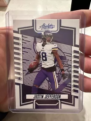 2023 Panini Absolute Blue PARALLEL JUSTIN JEFFERSON Minnesota Vikings • $1