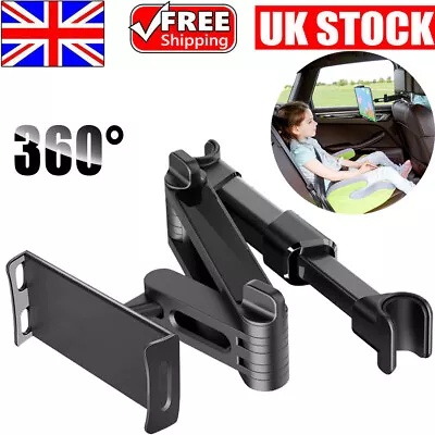 Universal Car Back Seat Headrest Mount Holder For IPad Android Tablets GPS • £10.89